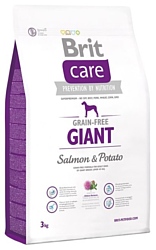 Brit Care Adult Giant Breed Salmon & Potato (3 кг)