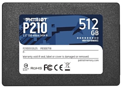 SSD диск Patriot Memory P210S512G25