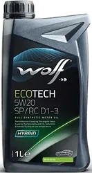 Моторное масло Wolf EcoTech 5W-20 SP/RC D1-3 1л