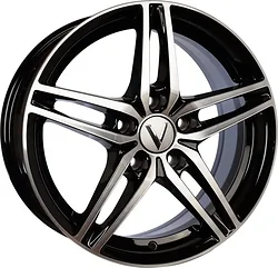 Колесный диск Вектор B219 6.5x16/5x114.3 D67.1 ET38 Черный с проточкой Колесный диск Вектор B219 6.5x16/5x114.3 D67.1 ET38 Черный с проточкой