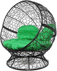 M-Group Апельсин 11520404 (черный ротанг/зеленая подушка)