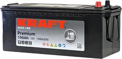 Автомобильный аккумулятор KRAFT Premium 190(3) евро (190Ah) Автомобильный аккумулятор KRAFT Premium 190(3) евро (190Ah)