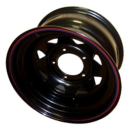 Off-Road-Wheels УАЗ 8x15/5x139.7 D110 ET-25 black