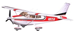 FMS Cessna 182 (V2) (красный)
