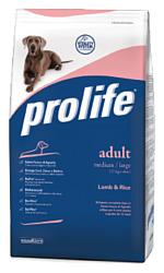 Prolife (12 кг) Adult Medium/Large с ягнёнком и рисом