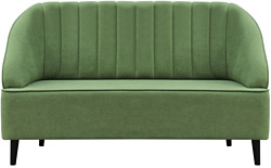 Прямой диван Brioli Донато двухместный (микровелюр, В61 мятный)