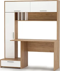 Стол для работы Mobi Лайт 03.243 (дуб золотой Craft/белый премиум) Стол для работы Mobi Лайт 03.243 (дуб золотой Craft/белый премиум)