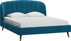 Кровать Divan Льери 160x200 (velvet ocean) Кровать Divan Льери 160x200 (velvet ocean)