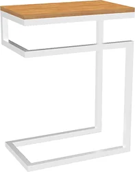 Приставной столик TMB Loft Хидсон 2 Дуб 500x300 (ипсвичская сосна/белый)