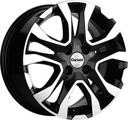 Колесный диск Carwel Тобол 6x15/4x100 D60.1 ET50 Черный с полировкой
