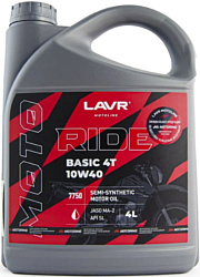 Lavr Moto Ride Basic 4T 10W-40 SL 4л