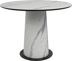 Кухонный стол Lepremo AV 1317 HPL+МДФ 1000 (мрамор белый/черный)