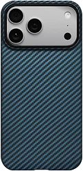 Чехол для телефона Pitaka Ultra-Slim для iPhone 17 Pro Max (1500D Black/Blue Twill)