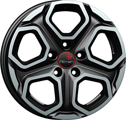 Вектор R241 6.5x16/5x114.3 D66.1 ET50 Черный с алмазной проточкой