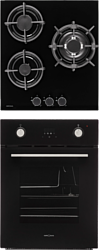 Комплект встраиваемой техники Krona Sonata 45 BL + Fiero 45 BL