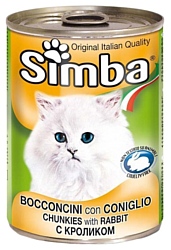 Simba Консервы Кусочки для кошек Кролик (0.415 кг) 24 шт.