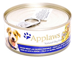 Applaws (0.156 кг) 12 шт. Dog Chicken Breast with Salmon & Vegetables canned