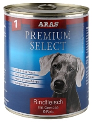 ARAS (0.82 кг) 1 шт. Premium Select для собак - Говядина с овощами и рисом