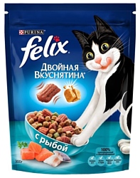 Felix (0.3 кг) Сухой корм Двойная вкуснятина с Рыбой