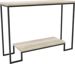 Консольный стол Hype Mebel Голд 80x35 (черный/древесина белая)