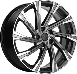 Колесный диск KHOMEN 1901 7.5x19/5x114.3 D67.1 ET49.5 Графитовый с полировкой