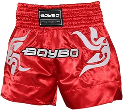 Перчатки для единоборств BoyBo для тайского бокса (L, красный)