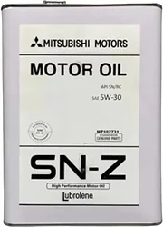 Моторное масло Mitsubishi LUBROLENE SN-Z 5W-30 API SN 4л