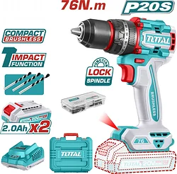 Дрель-шуруповерт Total TIDLI20768 Дрель-шуруповерт Total TIDLI20768