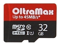 Oltramax Elite OM032GCSDHC10UHS-1-ElU1 microSDHC 32GB (с адаптером)