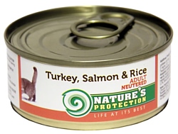 Nature's Protection Консервы Neutered Turkey, Salmon & Rice (0.1 кг) 1 шт.