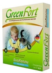 GreenFort БиоКапли от блох для кошек (3 пипетки)