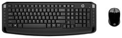 HP 3ML04AA Wireless Keyboard and Mouse 300 black USB