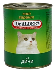 Dr. Alder КЭТ ГАРАНТ дичь кусочки в желе Для домашних кошек (0.8 кг) 1 шт.