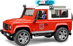 Bruder Land Rover Defender Station Wagon fire department 02596