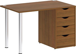 Стол для работы Riva Home Office VR.SP-3-118.4 Silver (орех гарда)