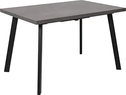 Кухонный стол Мамадома Borg-120 раздвижной 120-160х80 (дымчатая керамика/черный)
