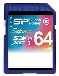 Silicon Power Superior SDXC UHS Class 3 Class 10 64GB