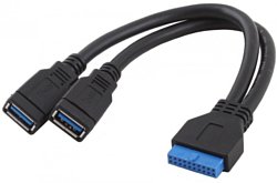 20 pin - 2 USB 3.0 тип A