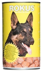 ROKUS Для собак мясные кусочки с курицей консервы (0.41 кг) 1 шт.