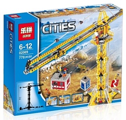 Lepin Cities 02069 Высотный строительный кран