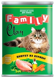 CLAN (0.415 кг) 9 шт. Family Паштет из курицы для кошек