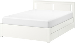 Ikea Сонгесанд 200x140 (4 ящика, белый, без основания) 892.413.22