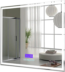 Зеркало Пекам  Greta 100x80 greta-100x80M (с подсветкой, с многофункциональной панелью)