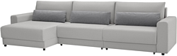 Угловой диван Mio Tesoro Таун 264 1.5ек-1.5ек-1.5пф (1366 светло-серый)