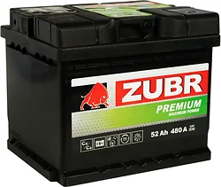 Автомобильный аккумулятор Zubr Premium R+ (52Ah)