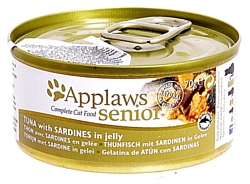 Applaws Senior Cat Tuna with Sardines in a soft jelly (0.07 кг) 24 шт.