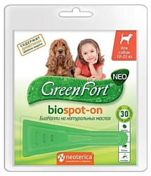 GreenFort neo БиоКапли для собак 10–25 кг