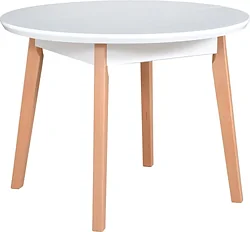 Кухонный стол DREWMIX Oslo 4 (белый/бук) Кухонный стол DREWMIX Oslo 4 (белый/бук)