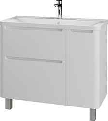 Тумба под умывальник Grossman Адель 100 см напольная (белый)