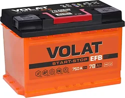 Автомобильный аккумулятор VOLAT EFB R+ (78Ah)
